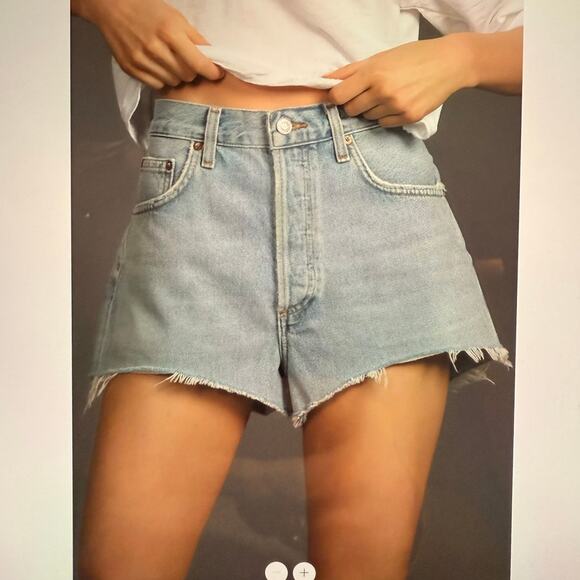 Anthropologie Pants - New AGOLDE Mila High Waist Cutoff Denim Shorts Size 31